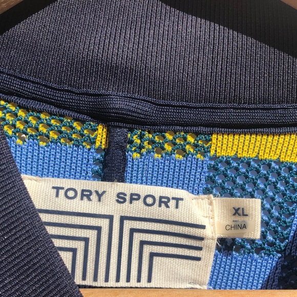 Tory Sport Colorful Checkered Bomber Jacket ON SALE - Picture 7 of 7